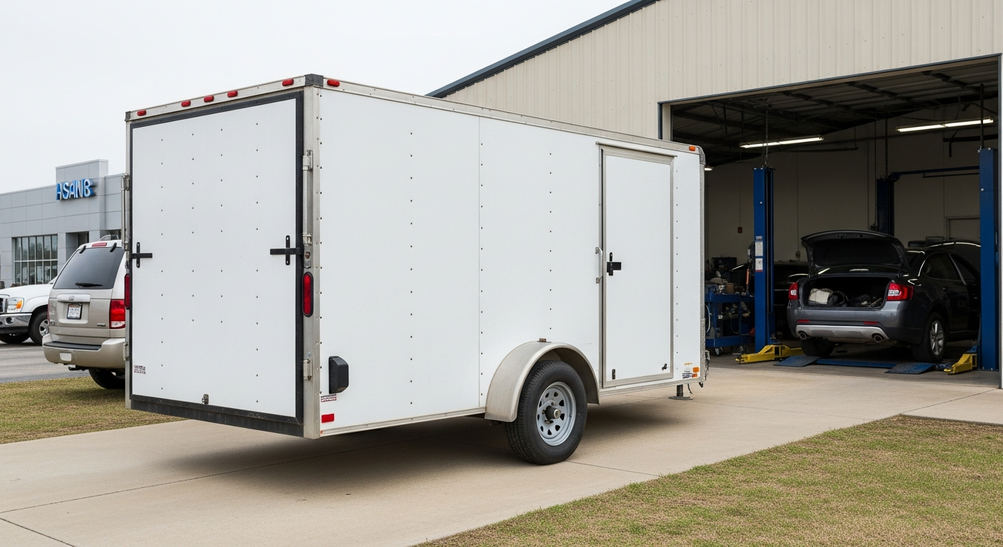 Tilt-deck equipment trailer